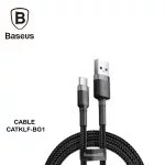 Baseus Cafule USB Data Cable For Type-C 3A 1M (CATKLF-BG1)