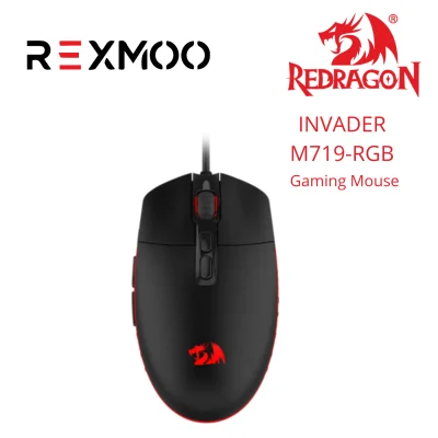 rexmoo Redragon M719 INVADER Wired Optical Gaming Mouse