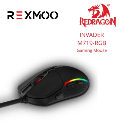 rexmoo Redragon M719 INVADER Wired Optical Gaming Mouse