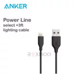 rexmoo Anker Powerline Select +3ft Lighting Cable