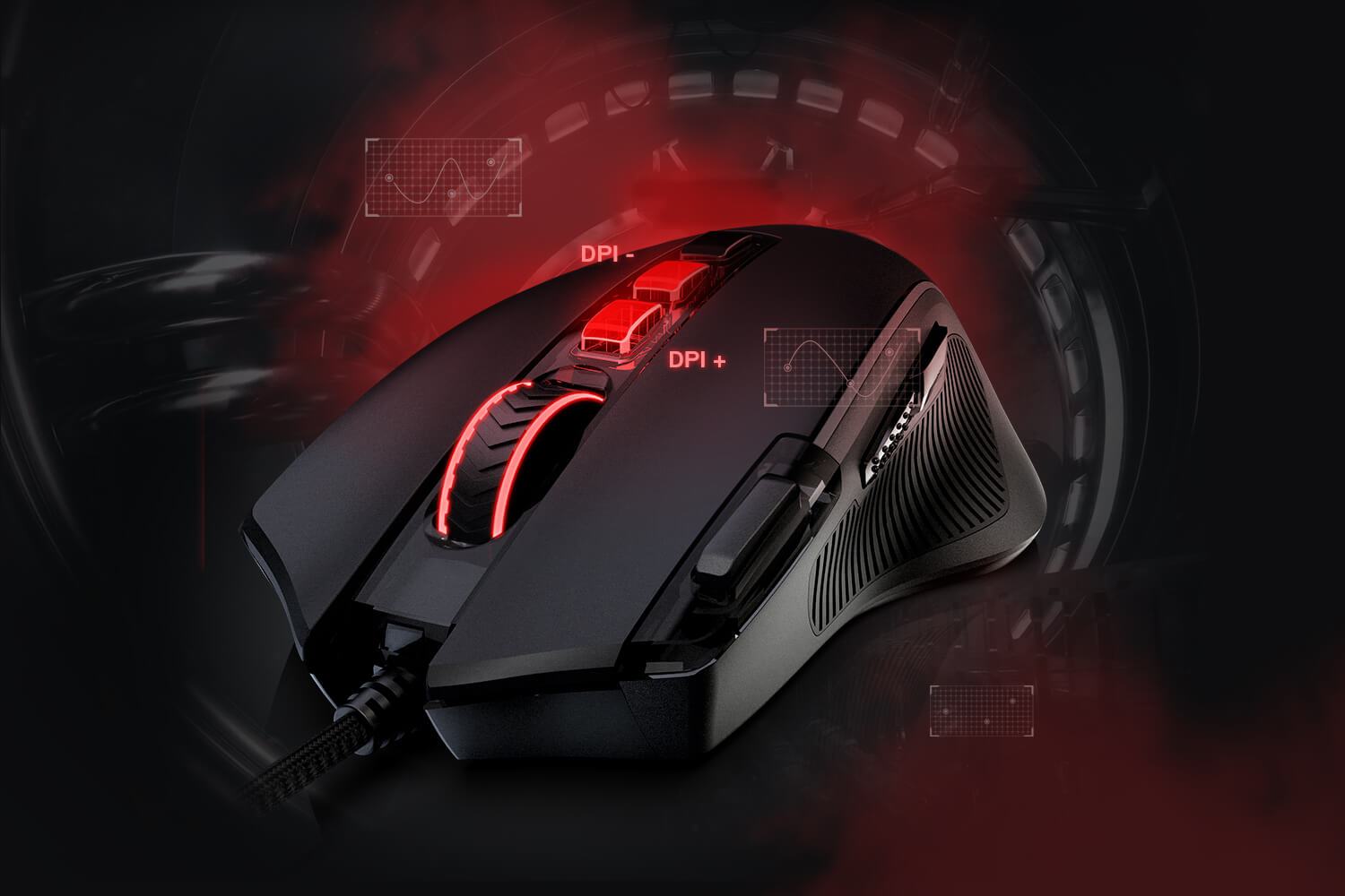 rexmoo Redragon M612 Predator RGB Gaming Mouse