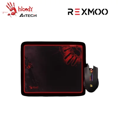 Rexmoo A4 Tech Q8181S Neon X Glide Gaming Mouse & Mouse Pad