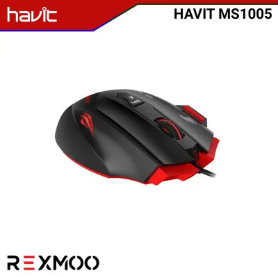 Rexmoo Havit GameNote HV-MS1005 USB 7 Key Fire Button Gaming Mouse Black