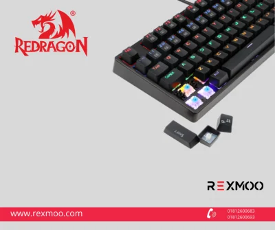 rexmoo Redragon DAKSA K576R Mechanical Gaming Keyboard