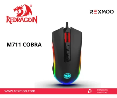 rexmoo Redragon M711 COBRA RGB Gaming Mouse