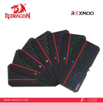 rexmoo rexmoo Redragon Karura 2 K502 RGB Backlit Gaming Keyboard