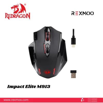 rexmoo Redragon M913 Impact Elite Wireless Gaming Mouse