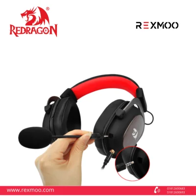 rexmoo Redragon H510 Zeus 7.1 Surround Sound Wired Gaming Headset