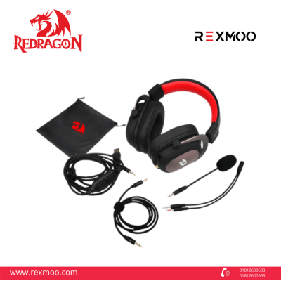 rexmoo Redragon H510 Zeus 7.1 Surround Sound Wired Gaming Headset