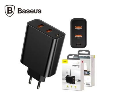 rexmoo BASEUS 60W PPS Three-port Quick Charge 4.0 3.0 PD 3.0 Fast Charger