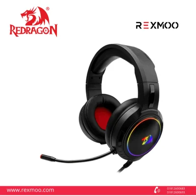 rexmoo Redragon H270 Mento Wired Gaming Headset