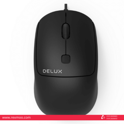 rexmoo Delux M320BU Wired USB Optical Mouse