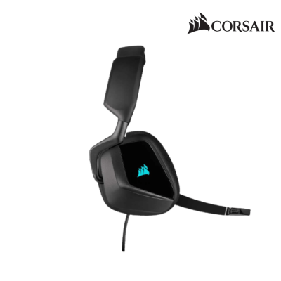 Rexmoo Corsair Head Phone Void RGB Elite USB Premium With 7.1 Surround Sound Carbon