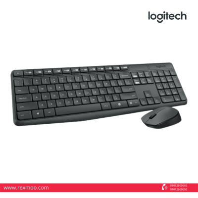 Rexmoo Logitech Combo Wireless MK235 Grey