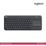 Rexmoo Logitech wireless keyboard K400 Plus Black (920-007165)